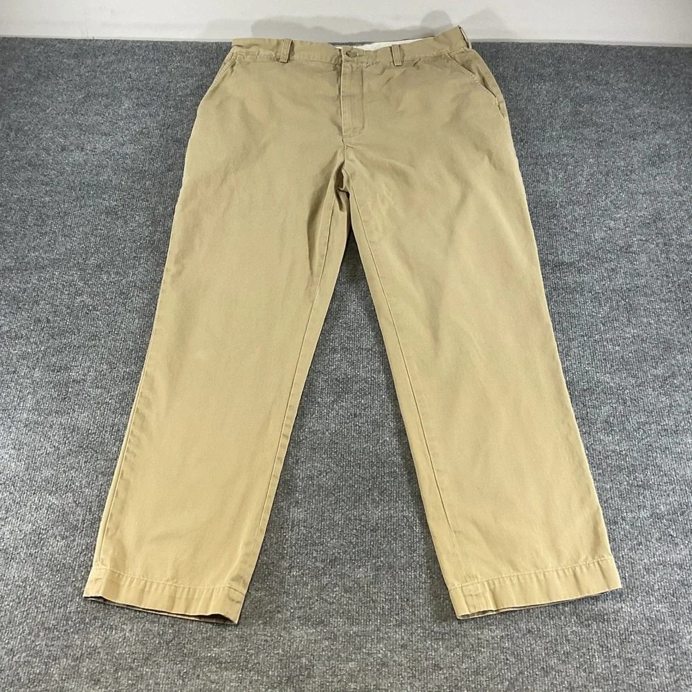 Polo Ralph Lauren Prospect Pants Mens 38x32 Khaki Chino Classic Fit Cotton Tan